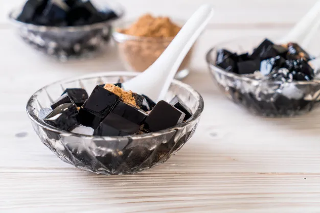 SENSOH Grass Jelly Vegan Food Beverage Jelly Low Sugar Healthy Jelly