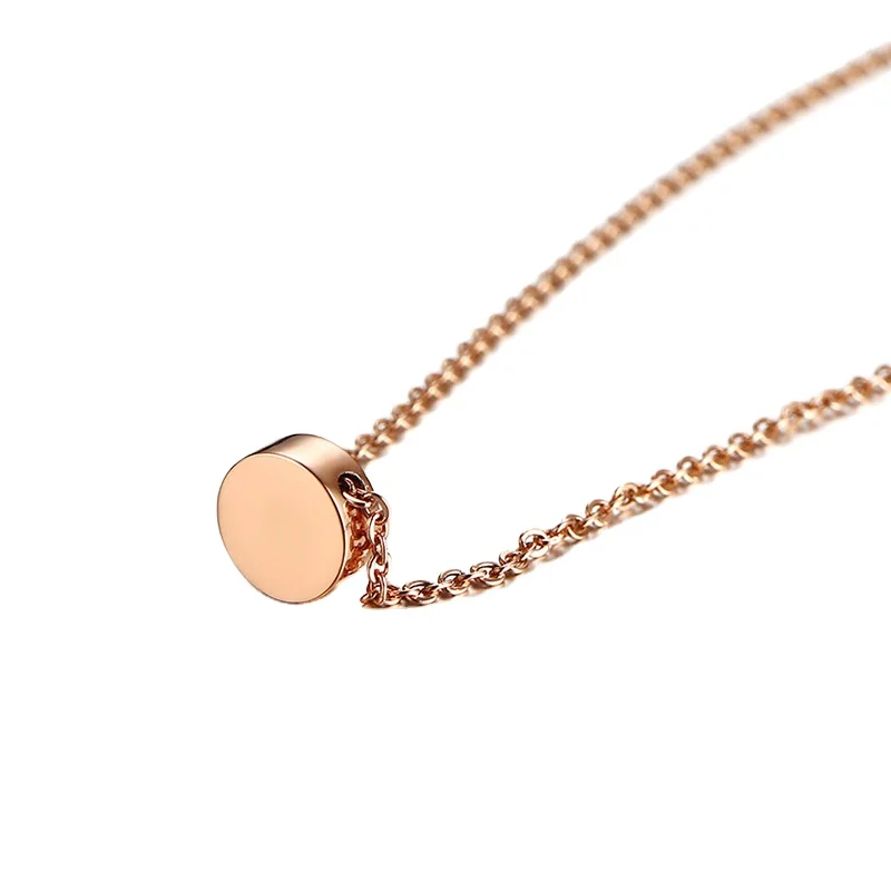 Stamping pendants Circle round Cross necklace charm Disc Blank 8mm Disc Necklace Floating Stainless Steel Disc Necklace