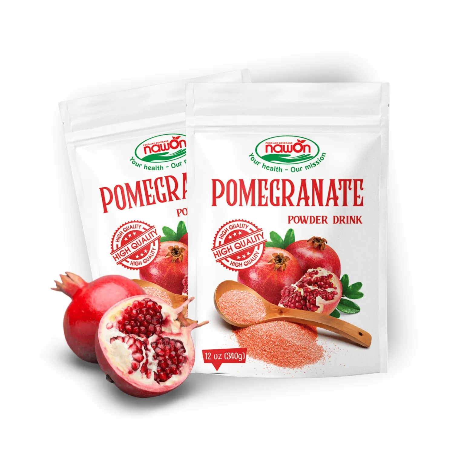 Wholesale Best Price Pomegranate Instant Powder Drink Fruit Flavoured 340g/Pack Fruit Powdered Drink Mix Vietnam Manufacturer