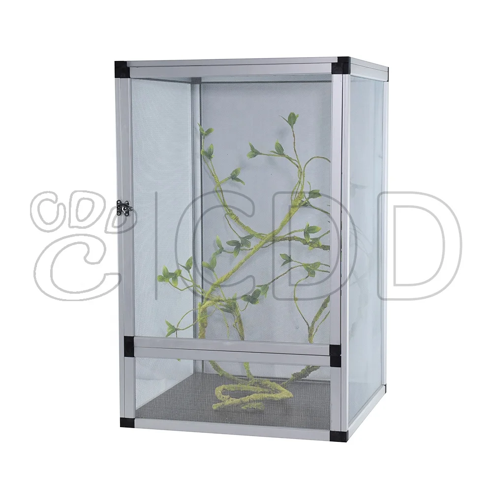Wholesale Breeding Aluminum Alloy  Reptile Terrarium Cage for Lizard Python Bearded Dragon