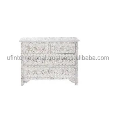 Высококачественный стол с инкрустацией в виде костей 3 выдвижными ящиками и индивидуальным размером лучшая дизайнерская мебель для использования гостиной