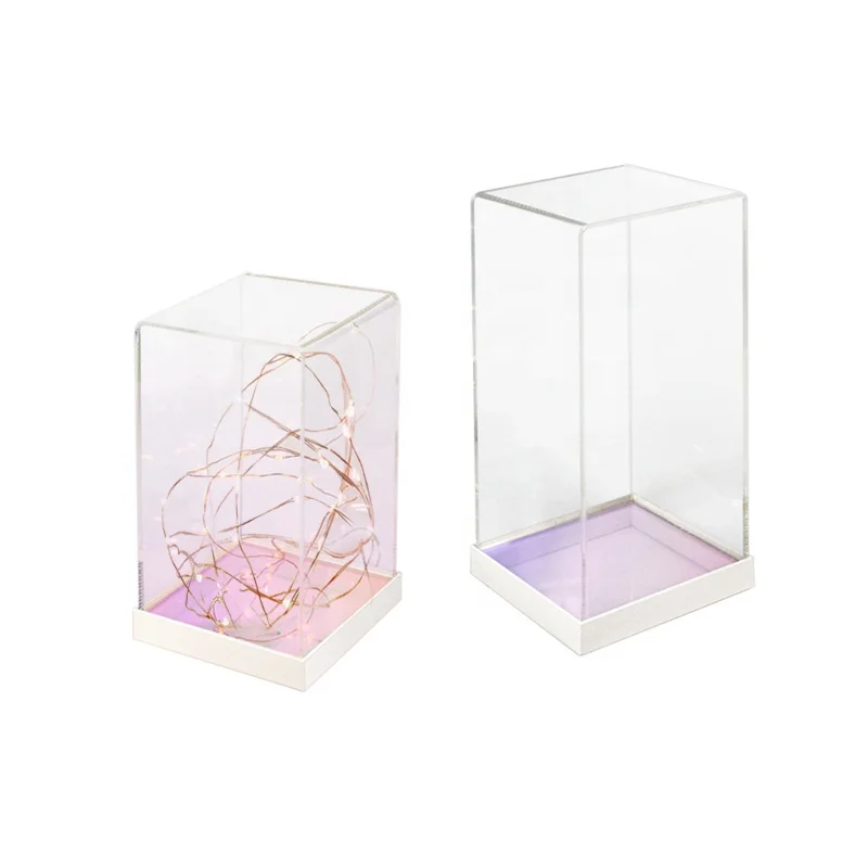 Box For Collections Rainbow Color Base Display Box