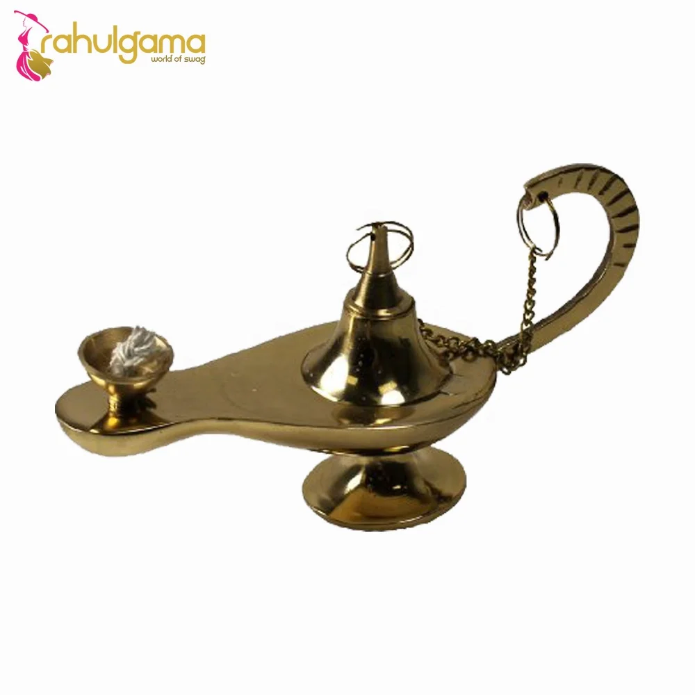 2024 Wholesale price brass oil lamp golden plated