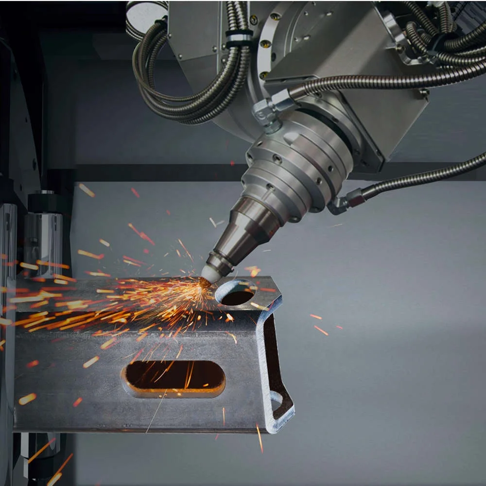 Golden Laser 3000W to 12kW 3D Metal Tube Cutting Machine Hot Sale 5-Axis 4000W and 6000W 3D Laser Cutter with 2 Years Warranty