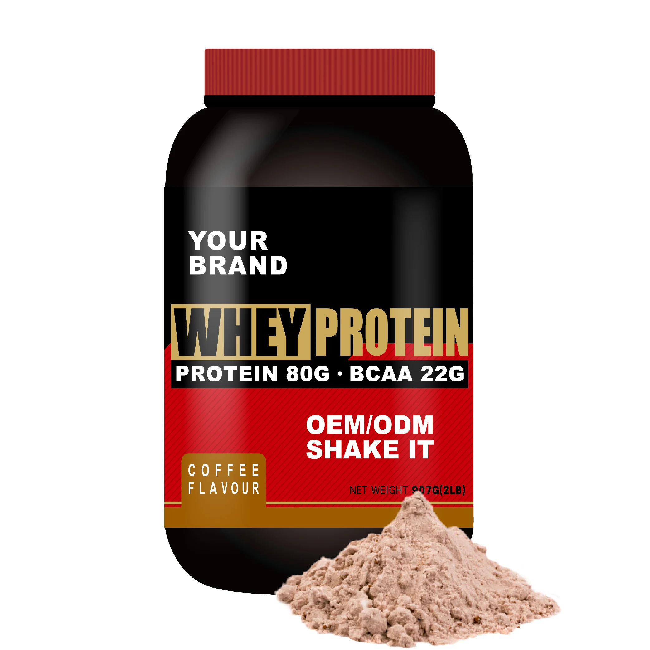 Private Label bottle of whey protein