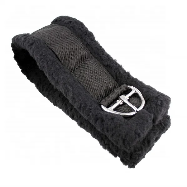 Equestrian Quality Western crescent girth particularly suitable for large bodied horse Softly padded stainless steel buckles