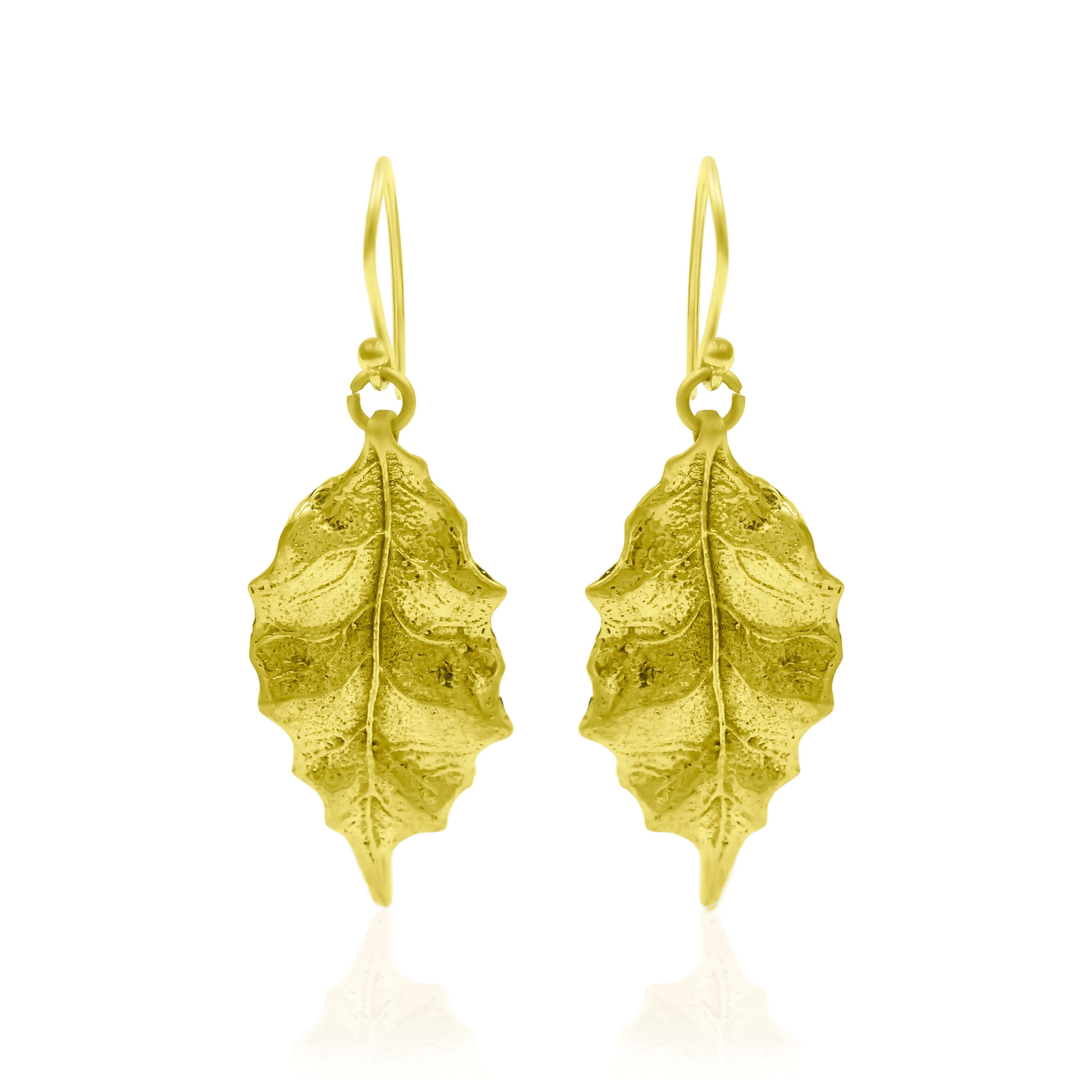 Leaf style hook earring simple and beautiful brass jewelry attractive leaf earring gift for women handmade gift jewelry for her