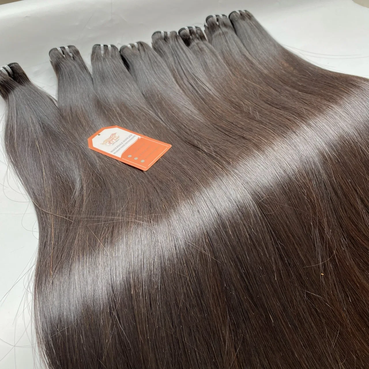 Best Quality Bone Straight Vietnamese Raw Human Hair Extensions No Treatment or Damage Bundled Afro Wave Curl Styles