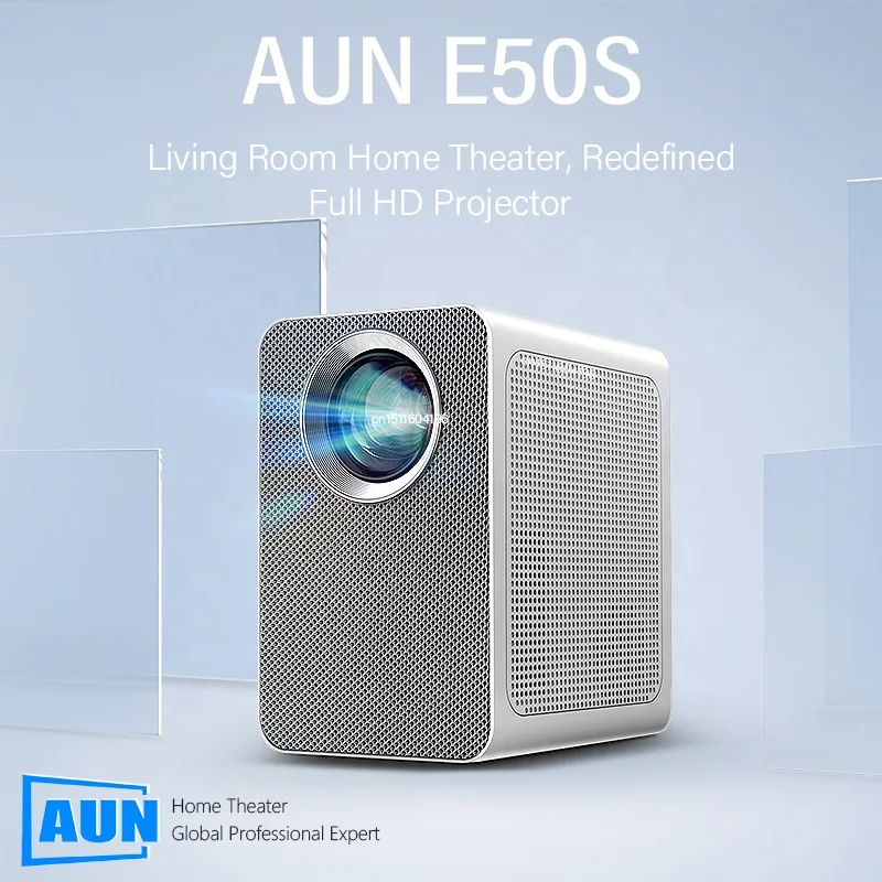 AUN ET50S MINI Projector Android Full HD 1080P Home Theater Cinema Projectors LED portable 4K Video Beamer WIFI Mobile Phone
