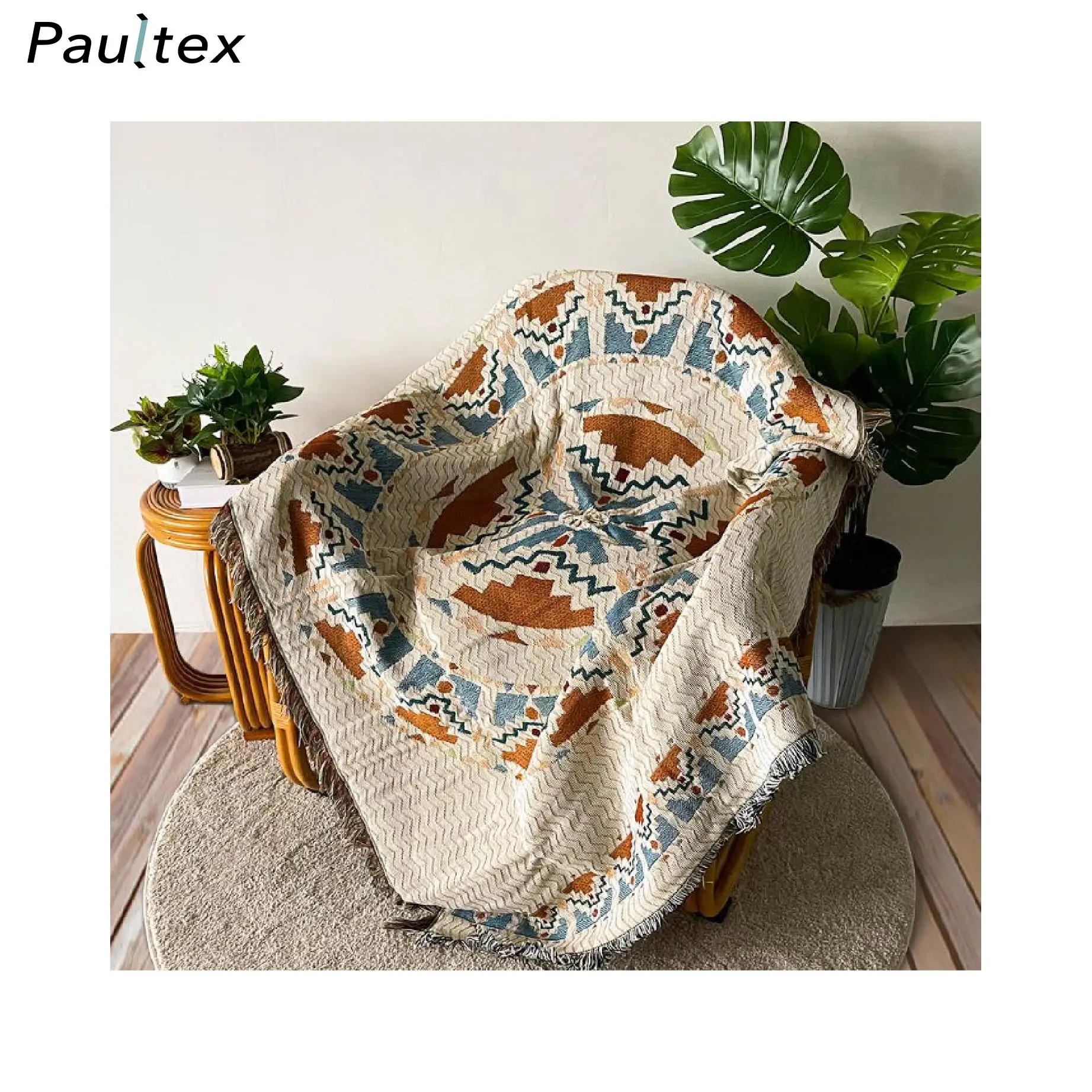 Hot Trendy Personalized Creative Sofa Knitted Tapestry Custom Logo Blanket