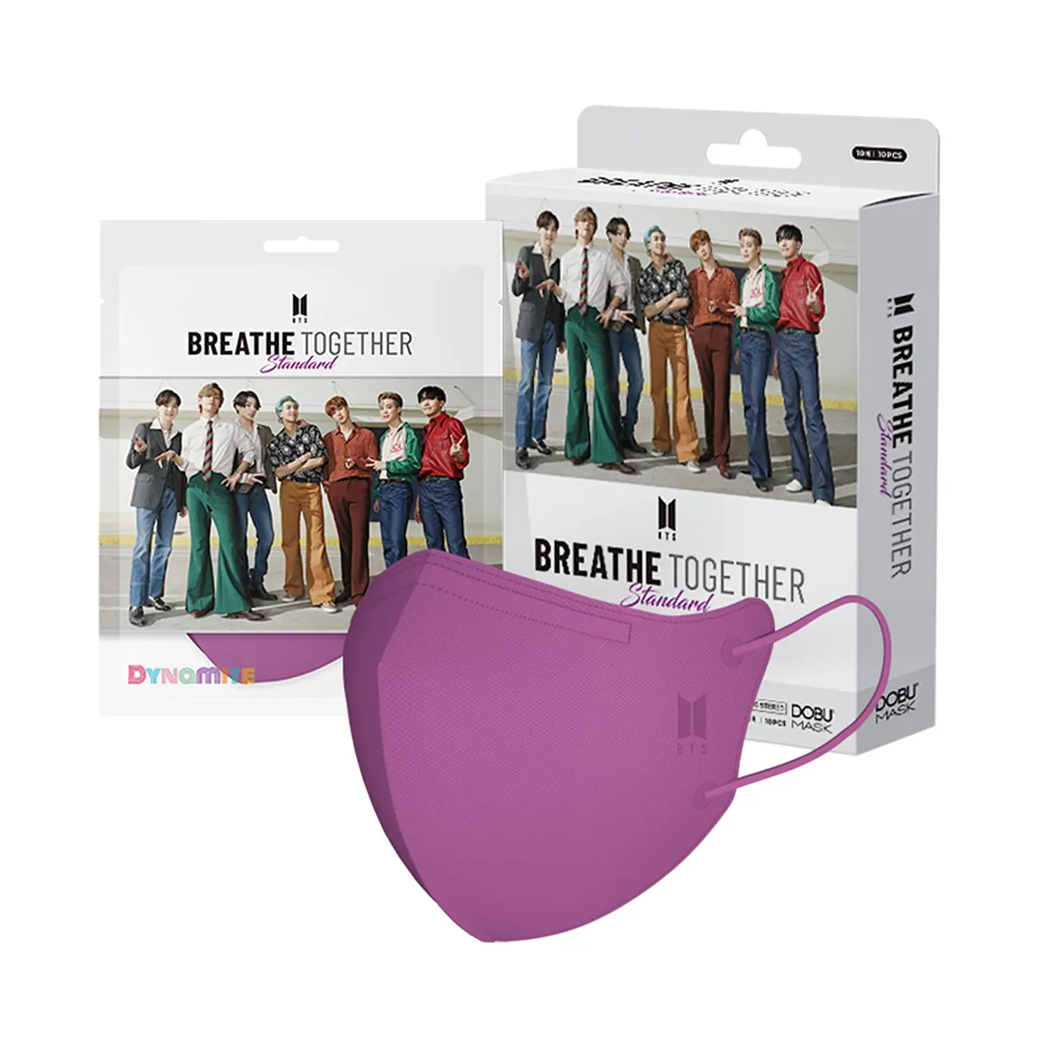 New in stock Korea Hot Selling MASK Product Wholesale new arrival BTS BREATHE TOGETHER STANDARD MASK (10ea) by Lotte duty free~