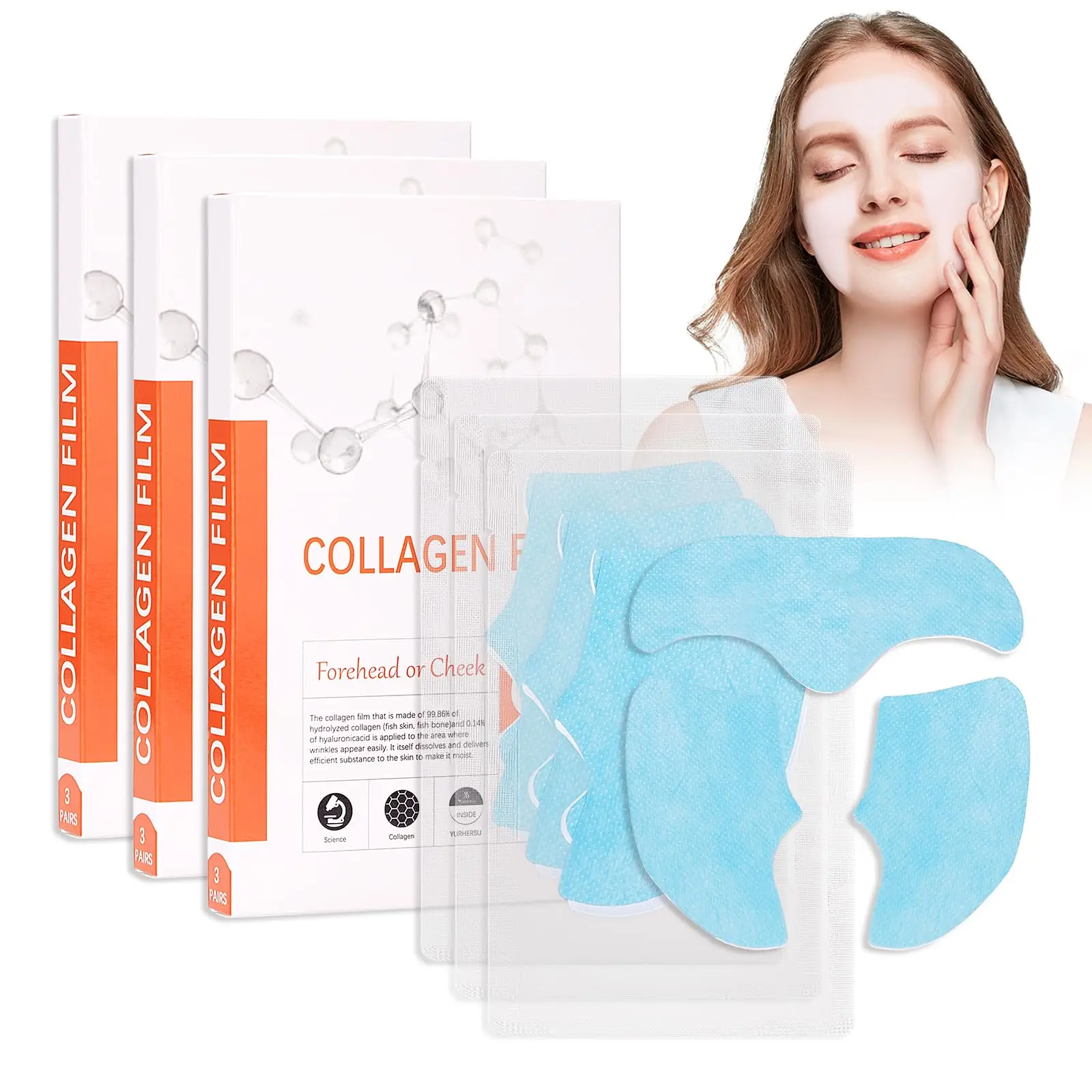 Soluble Mask Water Soluble Spray Dissolvable Facial Collagen Mask Collagen Film Mask For Face lifting