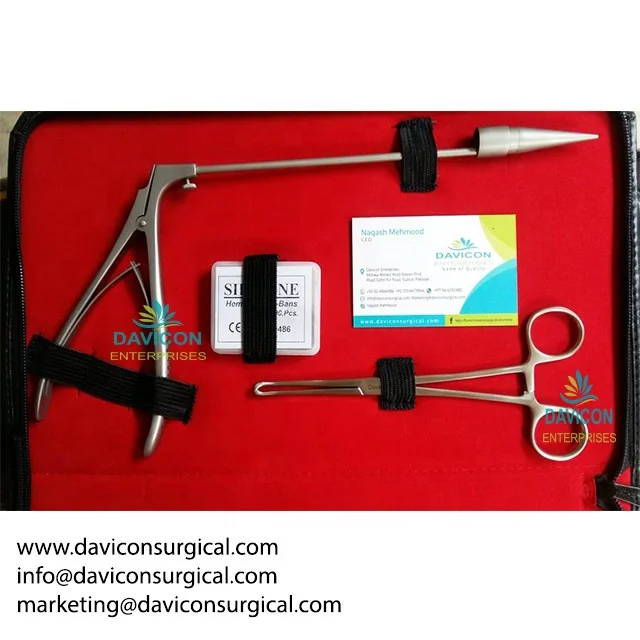 STAINLESS STEEL PREMIUM QUALITY BARRON MCGIVNEY HEMORRHOIDAL LIGATOR FORCEPS