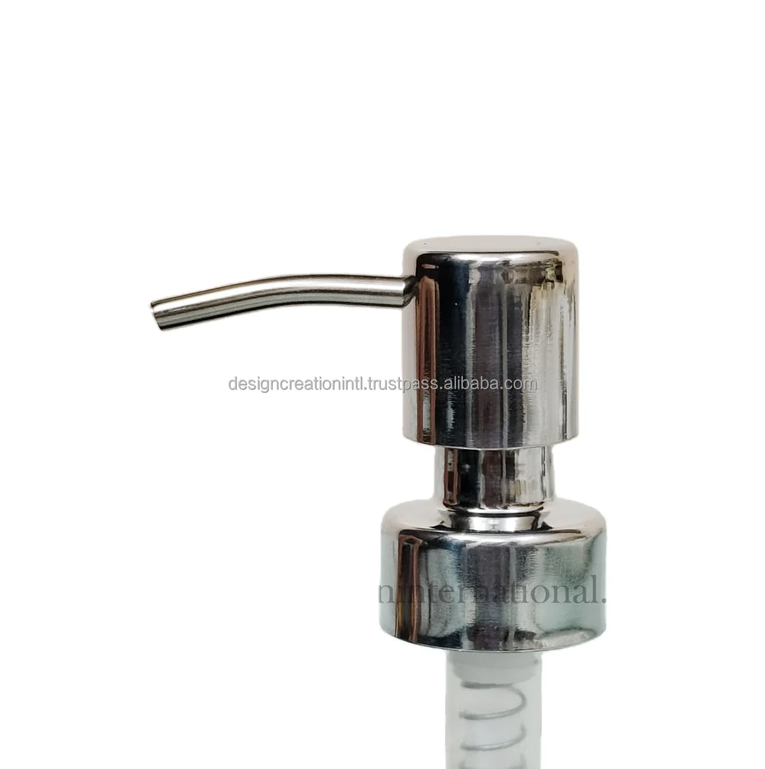 Shinny Mirror Polished Wholesale Emulsion Stainless Steel Pump Head Bottle Emulsion Pump Dispenser Dispenser Pump Lotion Bottle