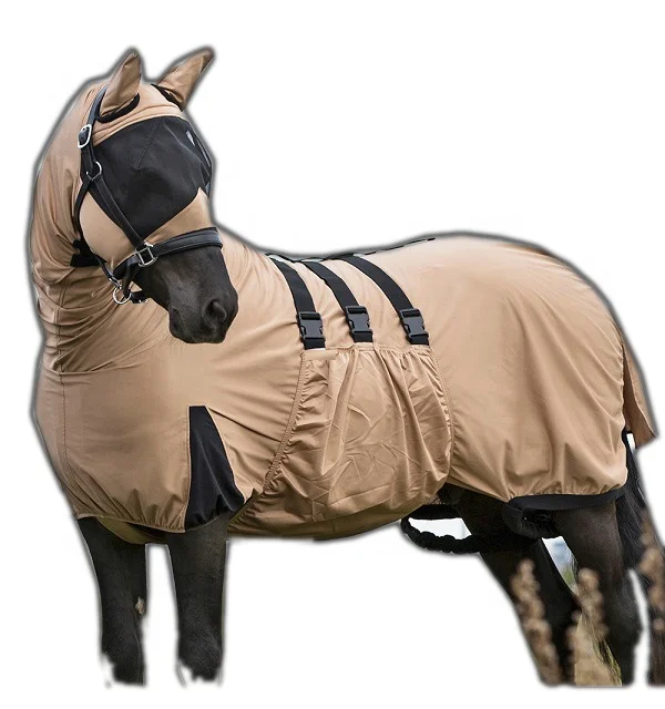 horse eczema itchy fly protection rug protects against insect bites wide belly flap Summer Fly Rug Manufacturer Riding House