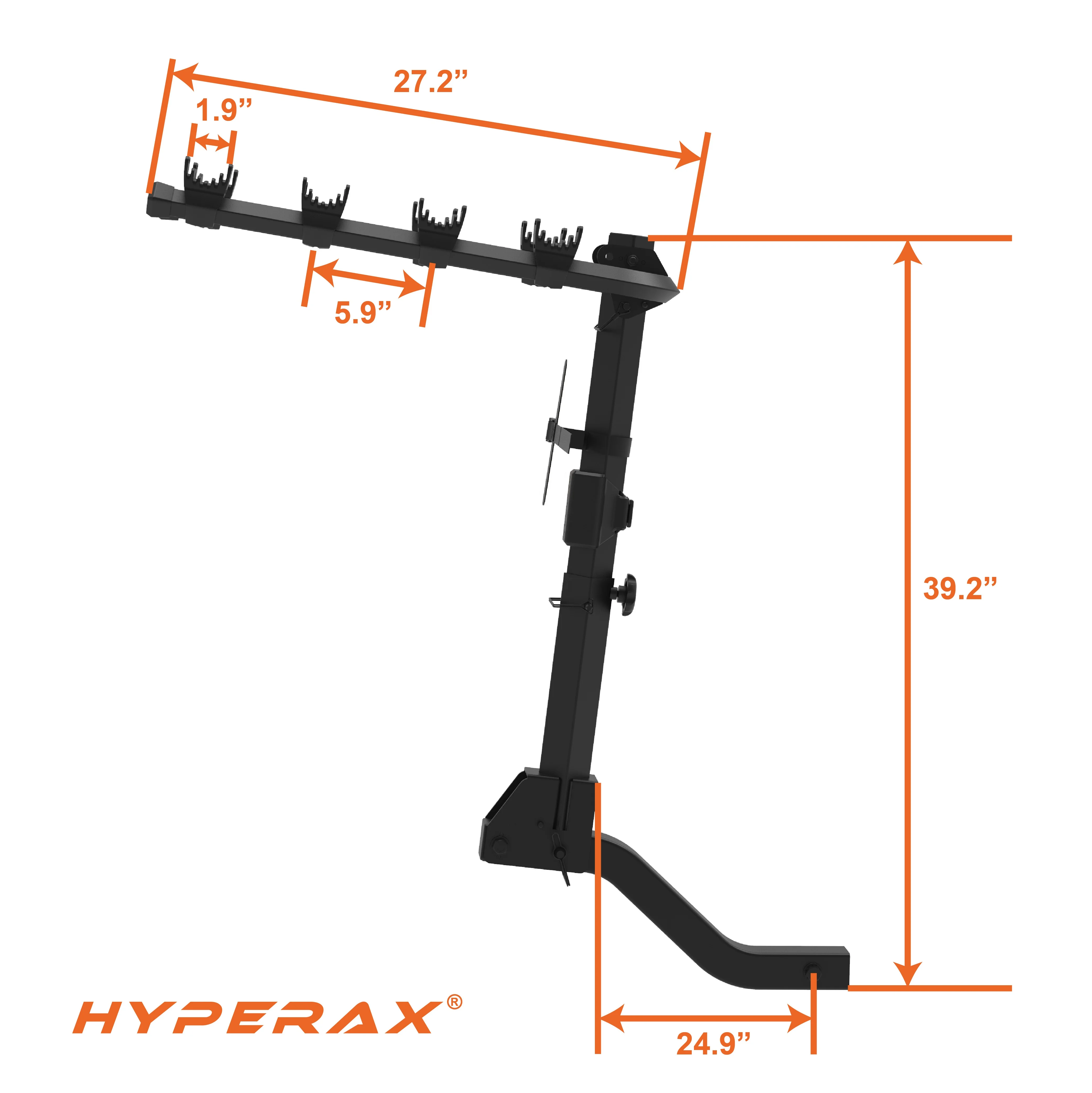 Fuse 4_ Bike Heavy Duty Rack Hitch Vertical Bike Rack for Car SUV Truck Made in Taiwan