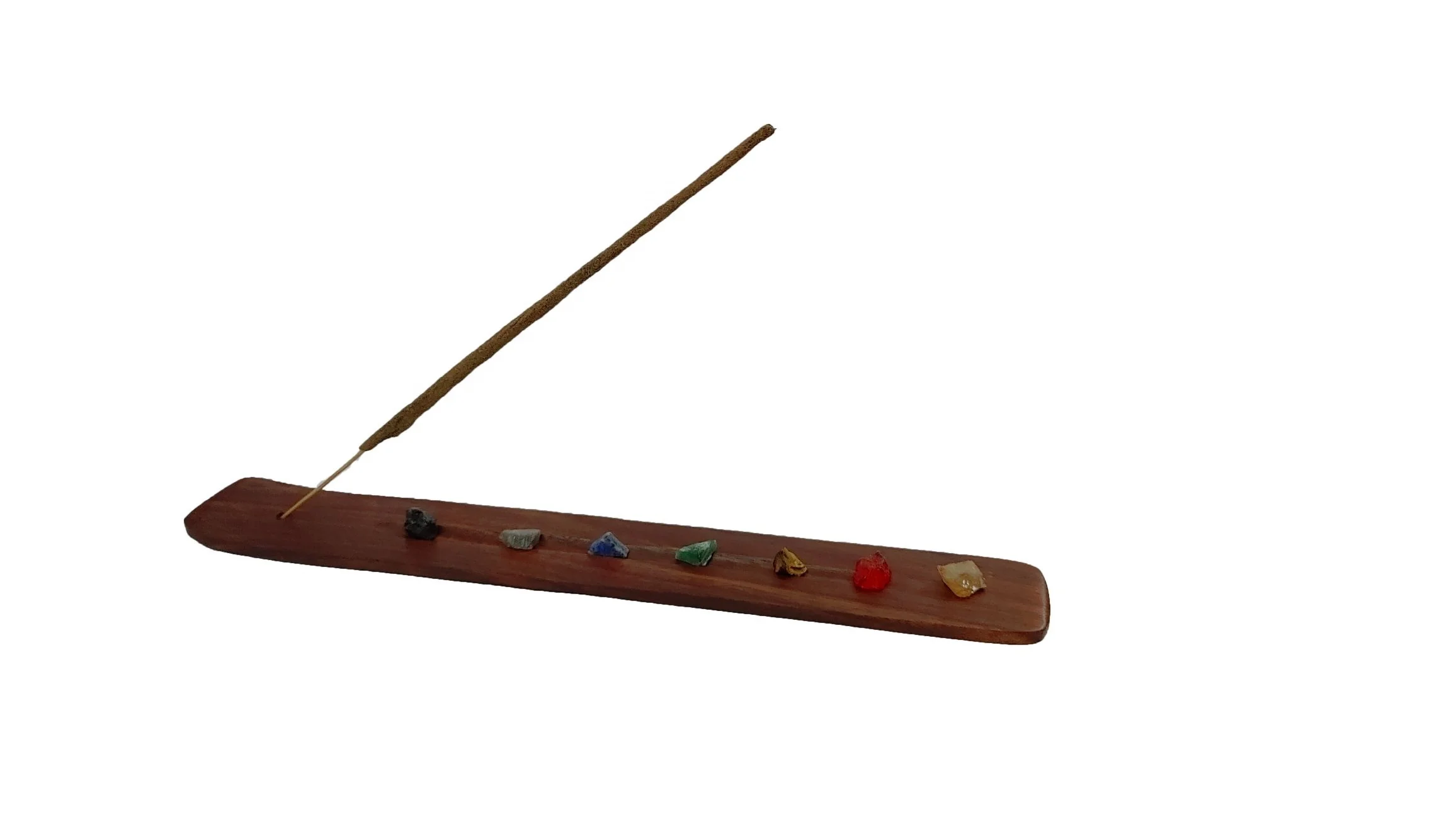 Handmade High Quality 7 Seven Chakra Wooden Incense Stick Holder Plate Stand for Home Meditation Decor Handicraft Made in India