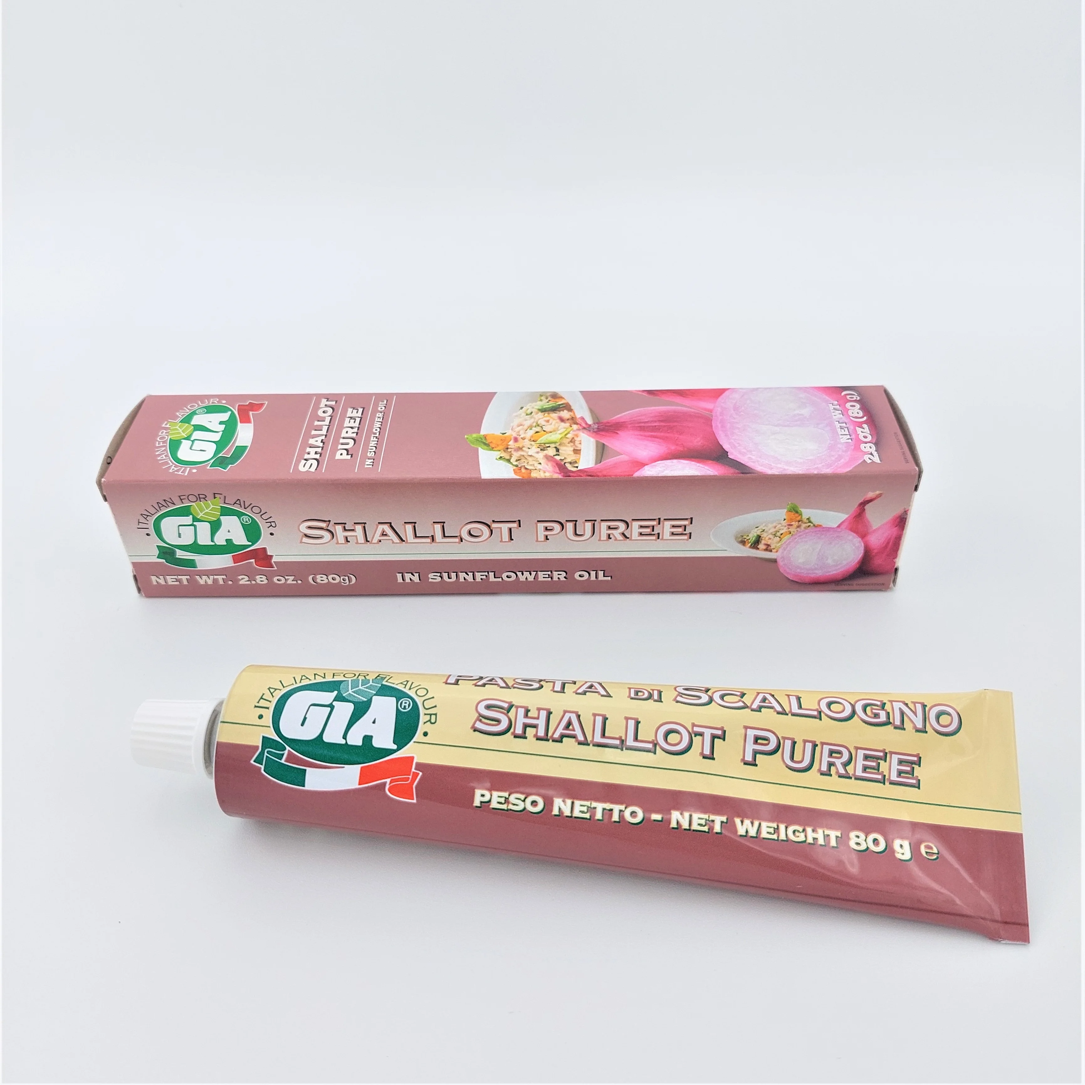 high quality made in italy SHALLOT PUREE 80 g in tube GIA for export