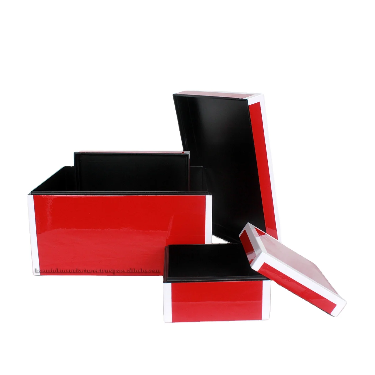 Оптовая продажа, красочные лаковые шкатулки для ювелирных изделий