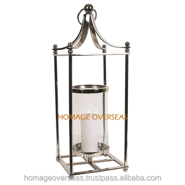 Aluminium Lantern Home and Festival Decoration Antique Silver candle lantern