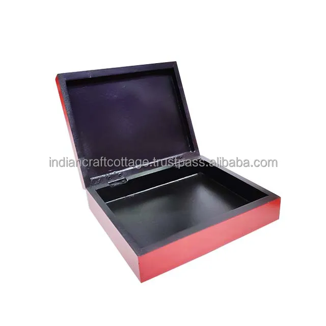 MDF Jewelry Box with high finishing coated Color for multi purpose customized color and inner lining by indian craft cottage