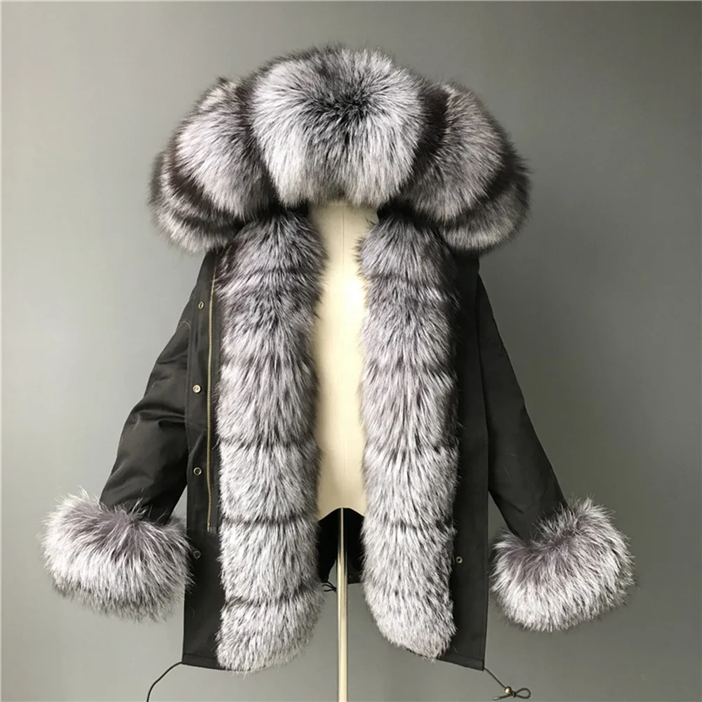 New Design Custom Made Factory Wholesale Fashion Winter Clothes Newest  Jacket Ladies Fur Coat Patchwork