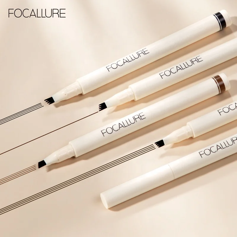 FOCALLURE FA161 Brow Pencil 3d Waterproof Microblading Eyebrow Pen 4 Point Eyebrow Pencil