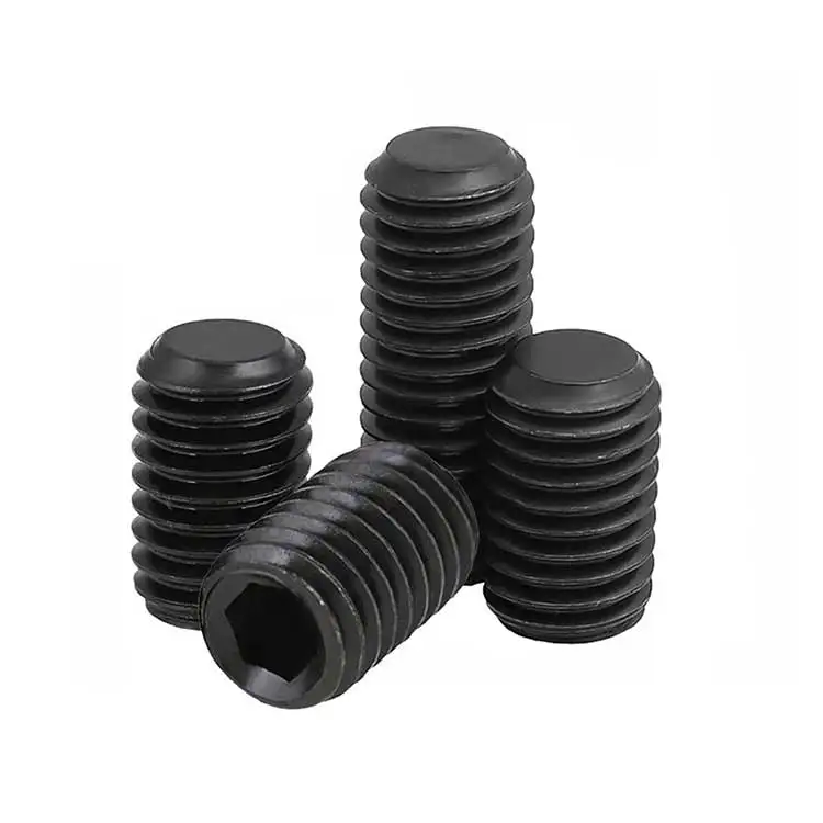 Pointed machine screw hexagonal cone end set bolt DIN914 DIN916 headless screw