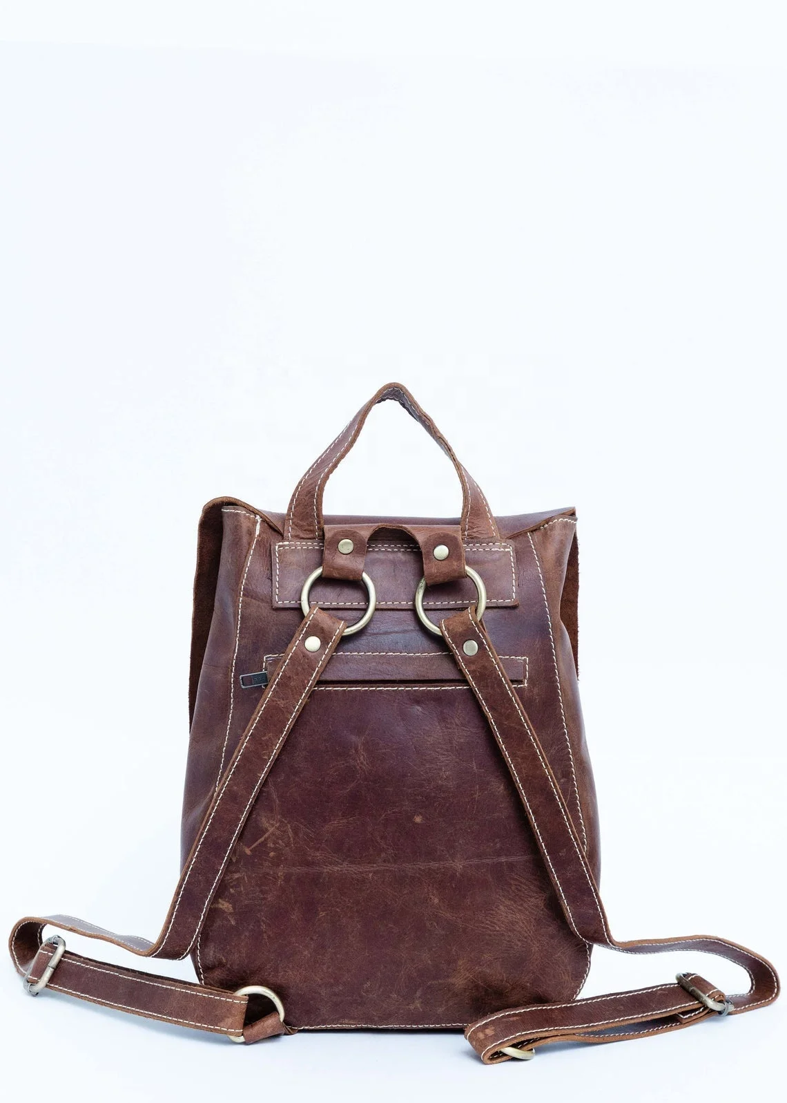 Waterproof Wholesale Genuine Vintage Leather Stylish College & School Laptop Back Pack bag For Girls & Boys Trip