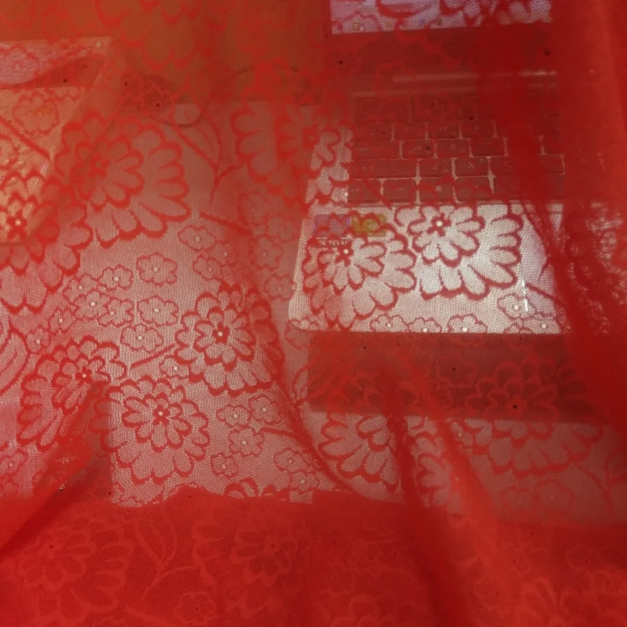 New design jacquard underwear nylon spandex knitting mesh stretch bra lingerie fabric #MG-1018