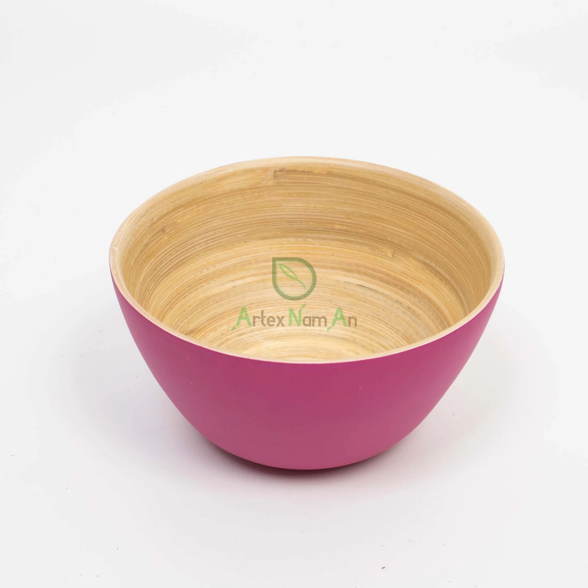 Eco friendly round bamboo serving salad fruit mixing bowl from Vietnam