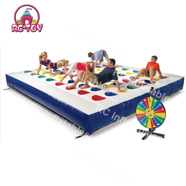Funny Interactive Game Popular Giant Twister Games Inflatable 3D Twister For Kids And Adults