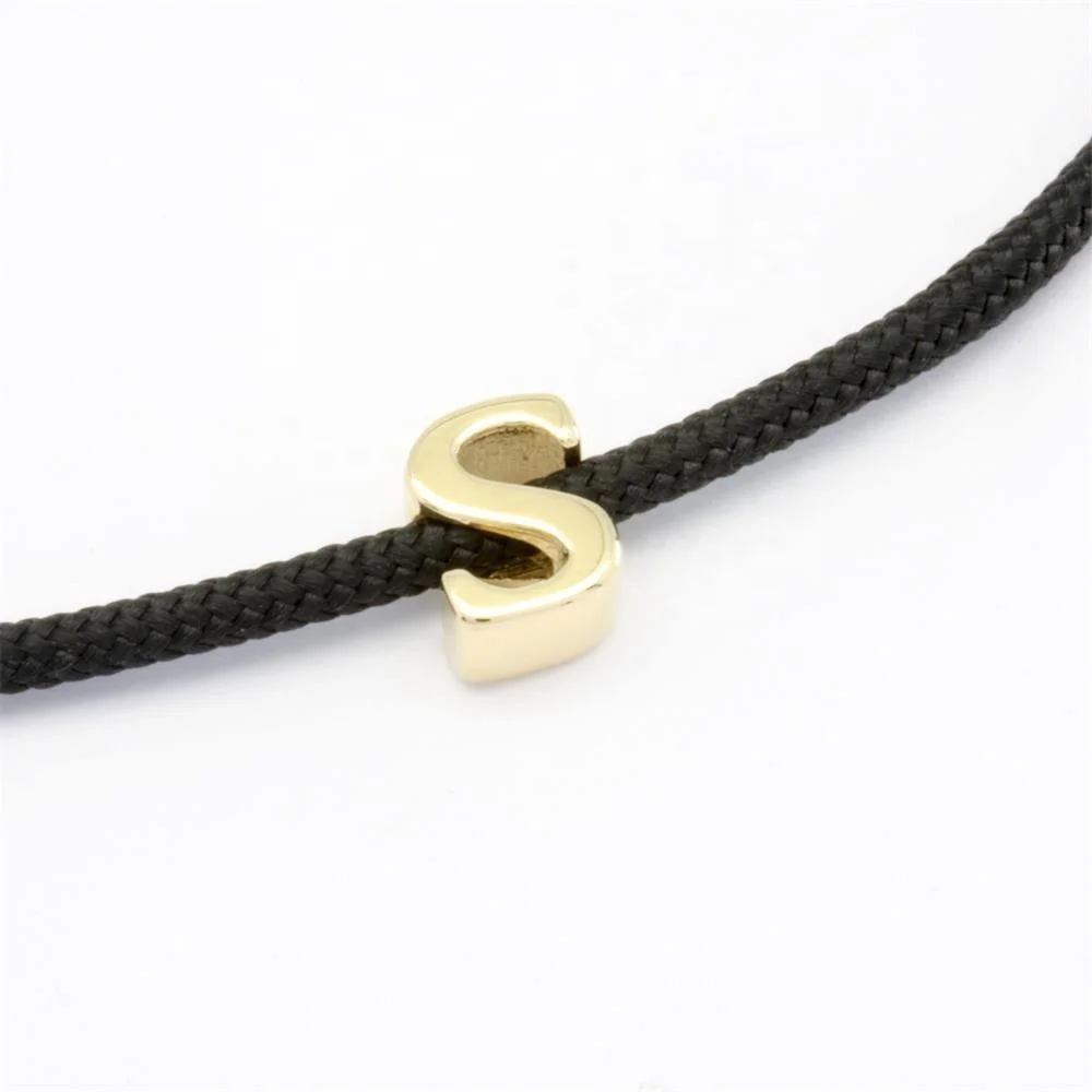 18K 14K 9K Gold Letter Name for men women Alphabet Charms Pendant A-Z 26 letters pendant necklace jewelry for women