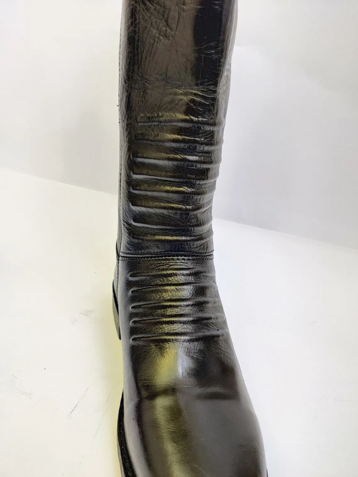 Men genuine leather long boot high quality leather grading boot ridder fashion shoes