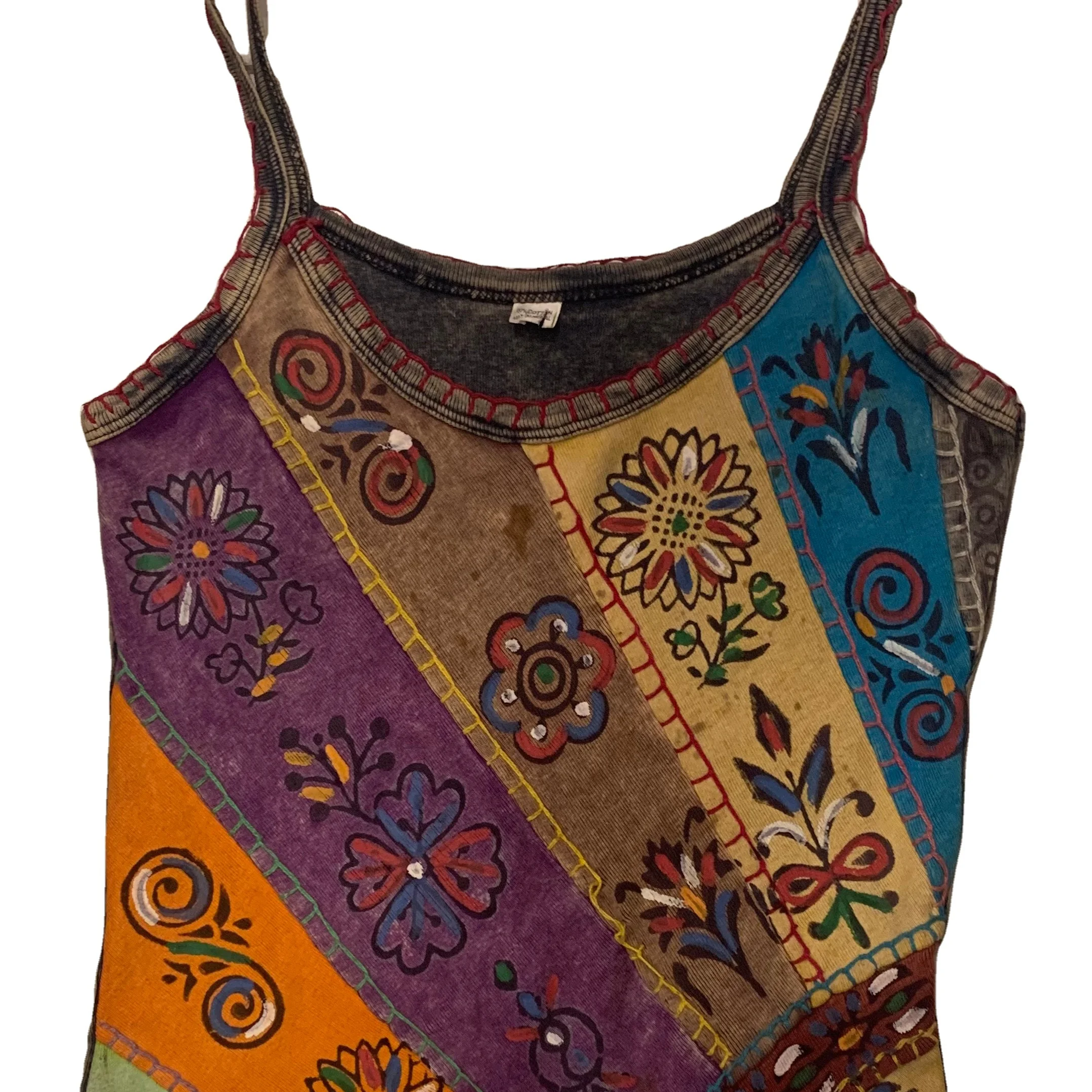 Мужская 100% хлопковая майка размеры XL дышащая повседневная трикотажная с вышивкой в уличном стиле без рукавов 3D-узором