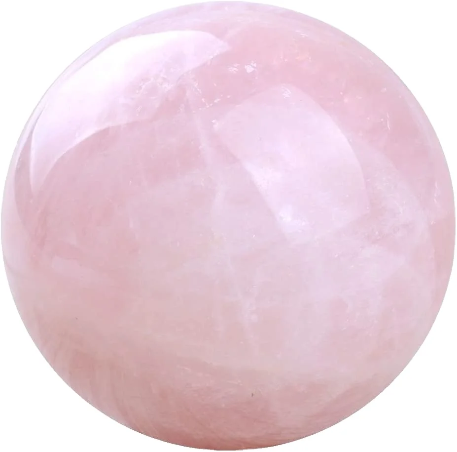 Beautiful Rose Quartz Gemstone Sphere Polished Ball for Craft and Home Decor Direct from Manufacture. AL AQSA CRYSTAL & GEMS