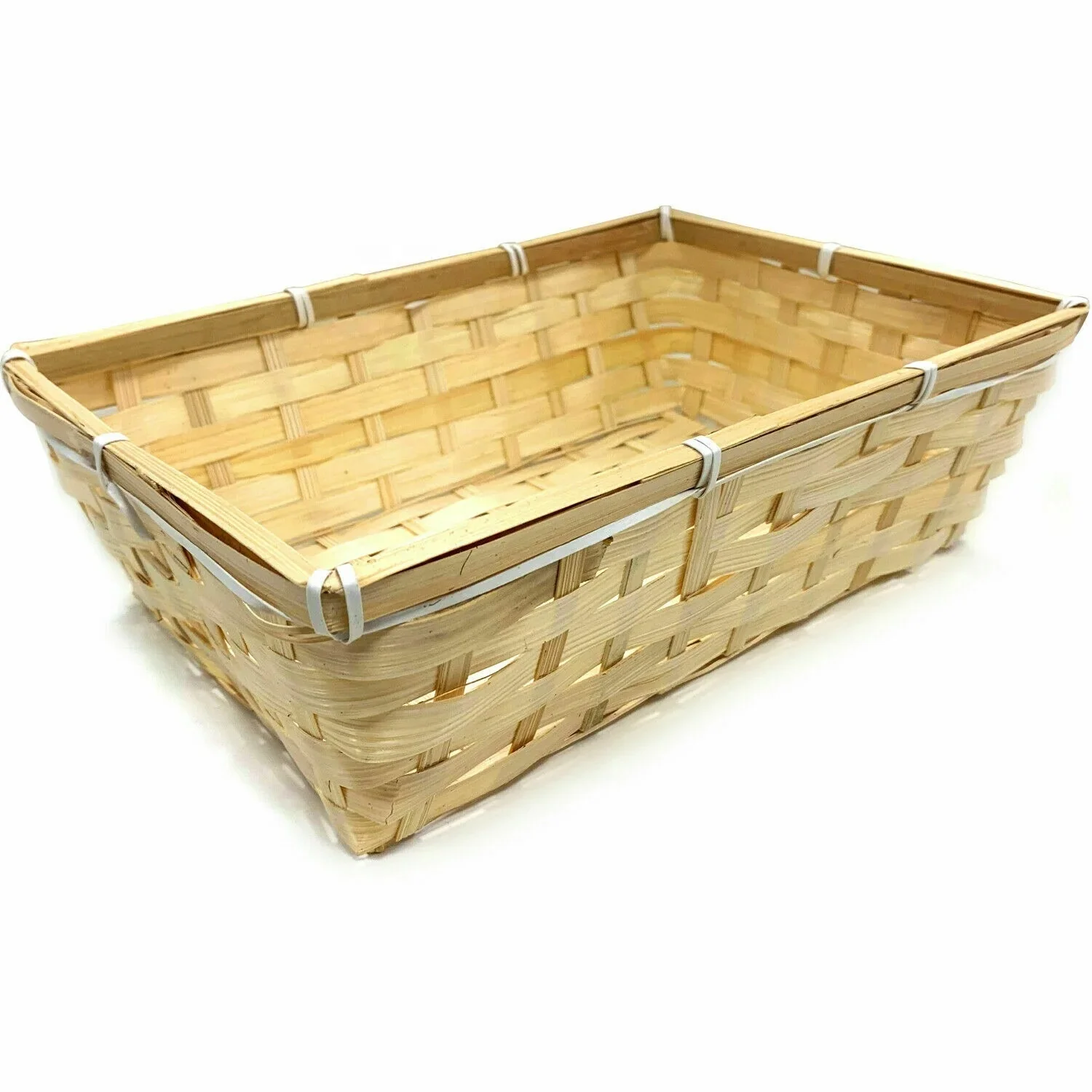 Handmade Rectangle Cheap Packing Bamboo Basket For Gift  weaving Tray Cheap Bamboo Woven Storage Basket Small Storage Basket