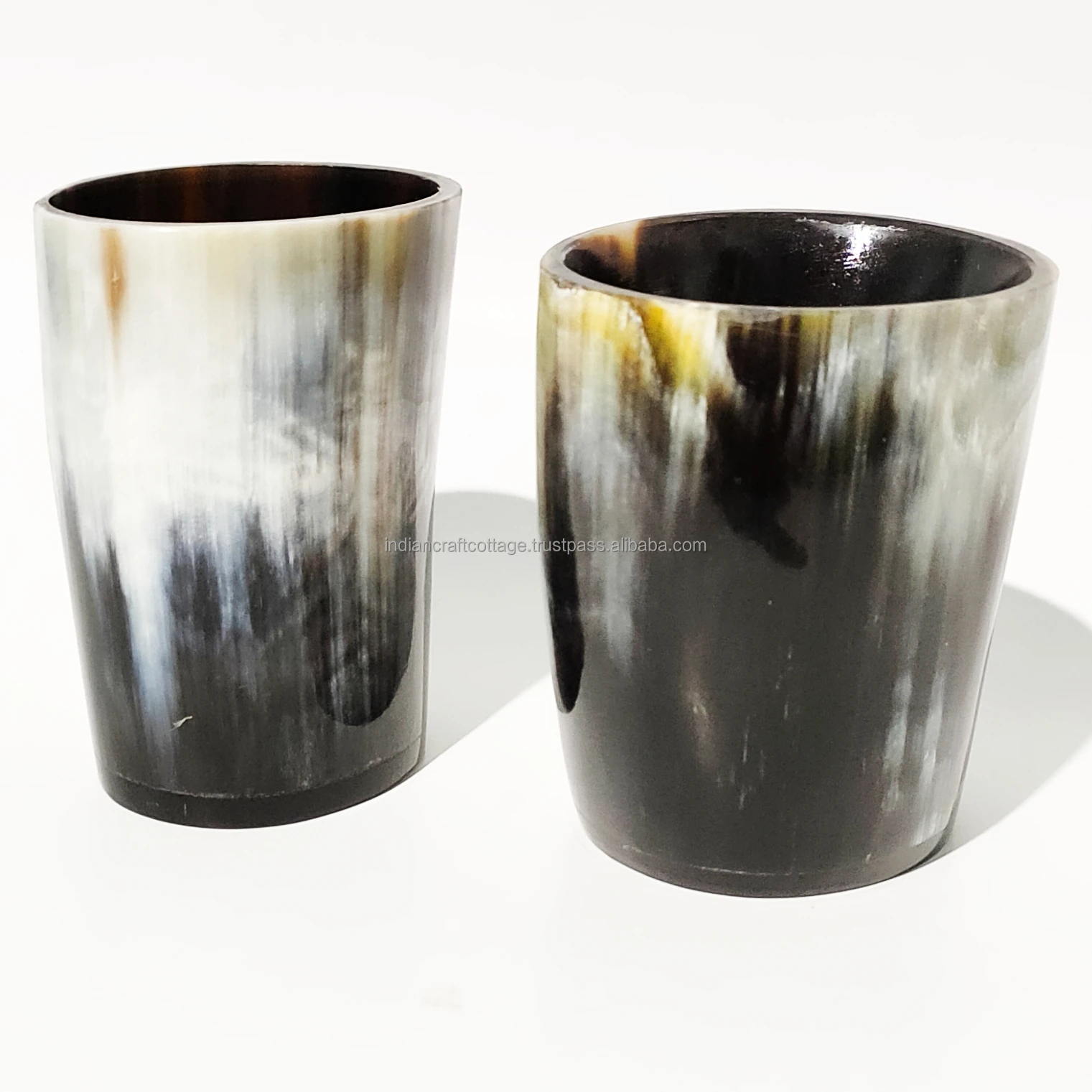 Premium Buffalo Horn Shot Glass / Shot Glass Natural Horn / Viking Horn Shot Glass high quality Products by INDIAN CRAFT COTTAGE