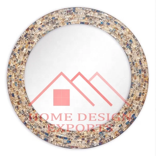 Living Room Decorative Mosaic Wall Mirror for Home Hotels & Restaurants Table Wedding Decor  2024 Latest Home Decor