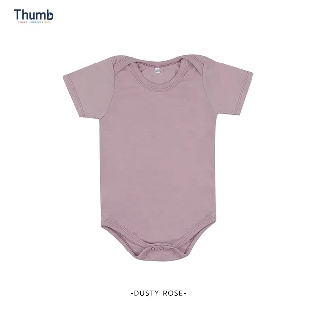 Hot Color in Fall Season Newborn Baby Onesie Bodysuit 100% Polyester for Sublimation printing from Thailand