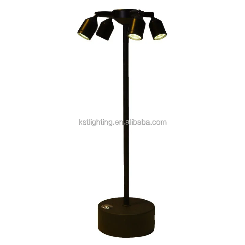 Modern 4 rotatable heads bedroom restaurant hotel bar dinning room bedside wireless Creative spot light table lamp