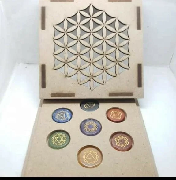 Spiritual Healing Seven Chakra Reiki Set  Natural Stones Best Quality Natural Healing Stone Energy Stone