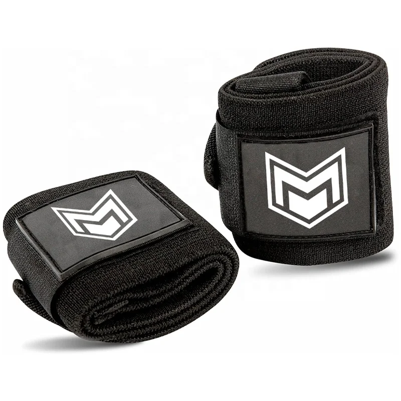 Регулируемые эластичные сверхпрочные Наручные Ремни для тренажерного зала, прочный 18-дюймовый эластичный браслет для бодибилдинга