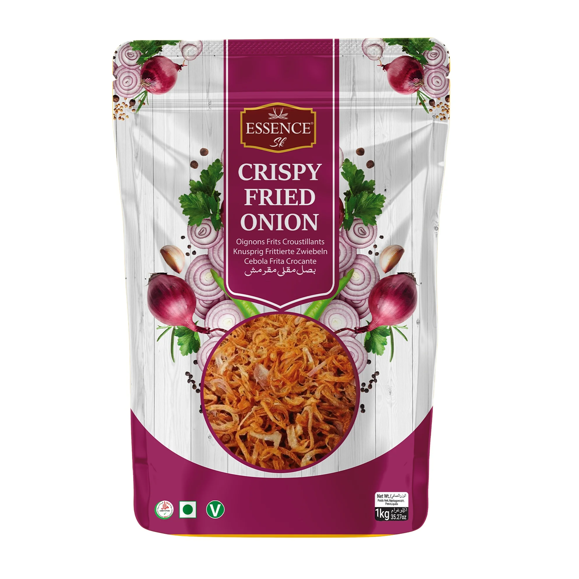 Essence Premium Crispy Fried Onion 400 Grams packing product of Pakistan