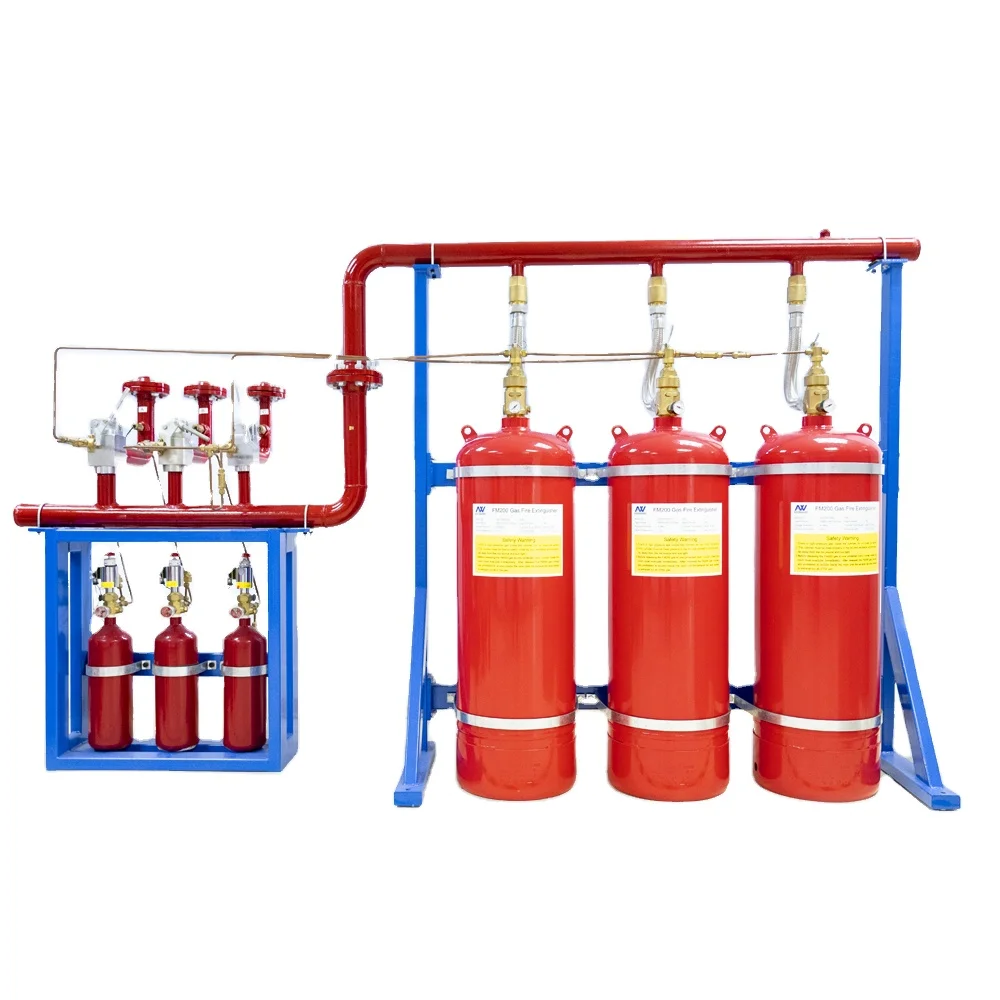 Asenware manufacturer automatic FM200 network type gas suppression system