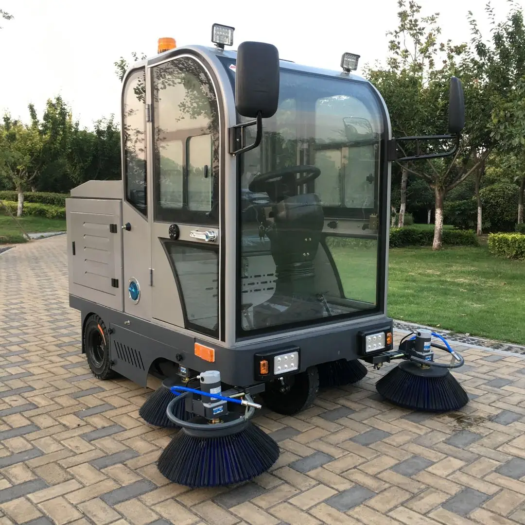 Hot Driving Type Road Sweeper Industrial wholesale electric battery operated Sweeper Floor Cleaner Machine Ride On Floor sweeper