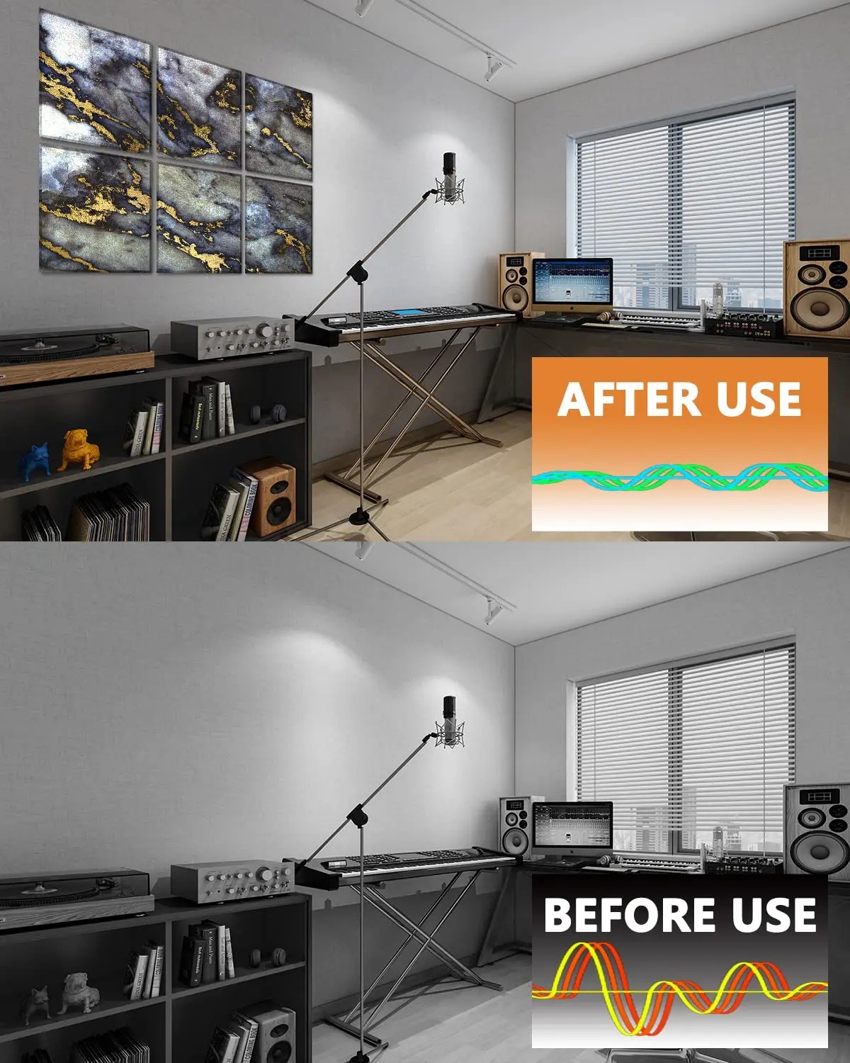 New Product Spray Painting Polyester Fiber Panel Sound Proof Felt Soundproof Wall Panels