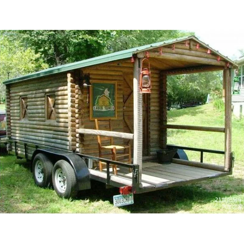 Modern House Trailer Mini Houses Prefabricated Cabin Tiny Home on Wheelsy Wheels Motor Rv Off-road caravan