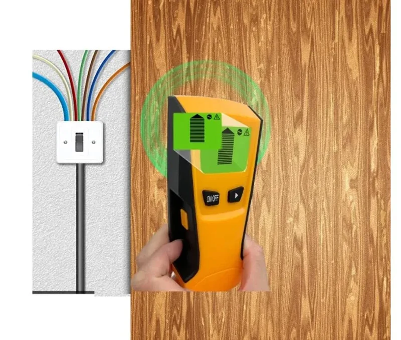 Handheld 3 in 1 Wall Scanner Wooden Center Stud Finder locator Metal Detector Th210 Metal AC live wire detector
