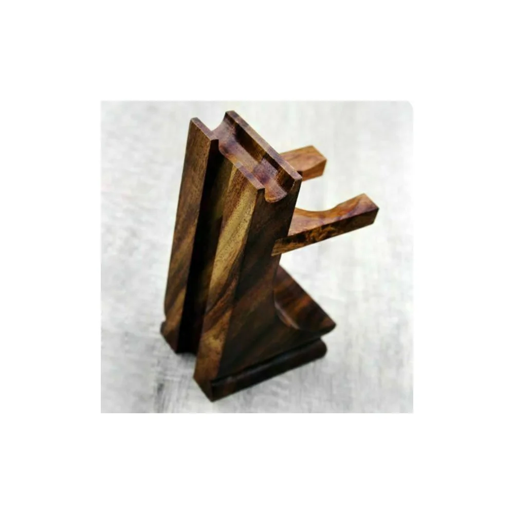 Solid Quality Wood Stand for Safety Razor / 2022 Professional Wooden Barber Stand Latest New Design